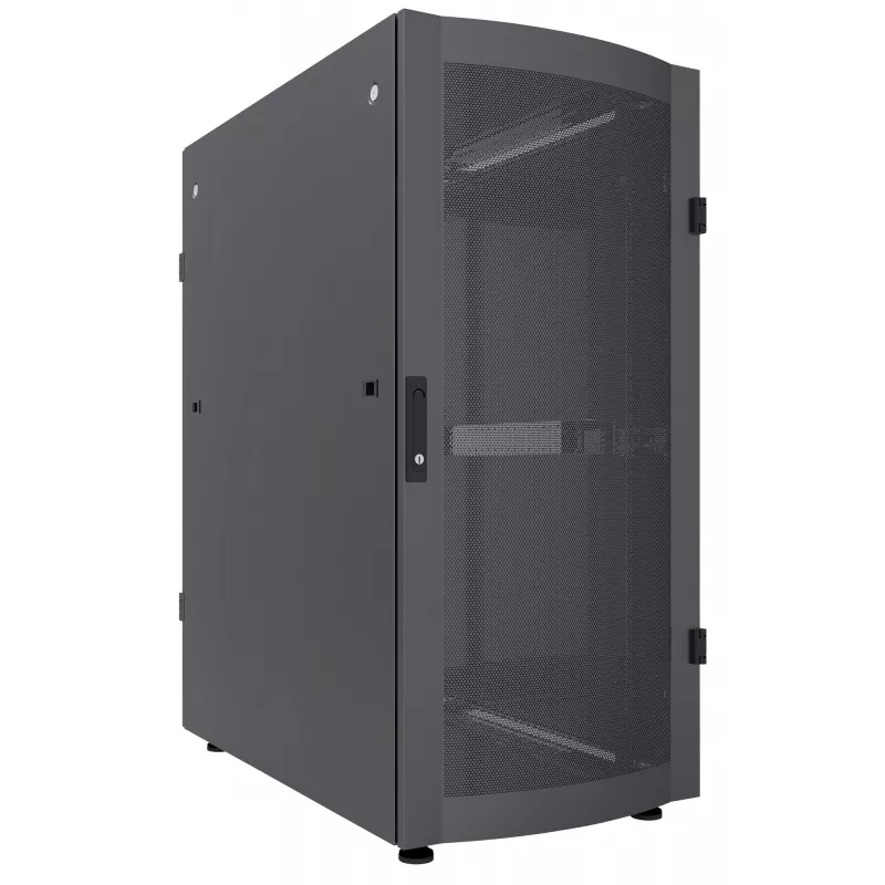 Intellinet 19 collu servera skapis - brīvi stāvošs, 36U, 600x1200 mm (platums x dziļums), melns, plakanpakas komplekts, maks. 1500 kg, daudzpunktu durvju slēdzene, viena slēdzene uz sānu paneļa, lietderīgais dziļums 123 līdz 973 mm, IP20, plaukts, tērauds