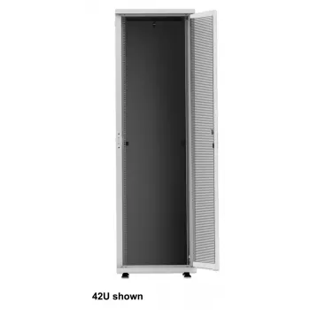 Intellinet 19 inch tīkla skapis - brīvi stāvošs (Basic), 36U, 600x1000 mm, pelēks, plakanpakotne, maks. 600 kg, viena punkta durvju slēdzene, viena slēdzene uz sānu paneļa, lietderīgais dziļums 123–773 mm, IP20, tērauds