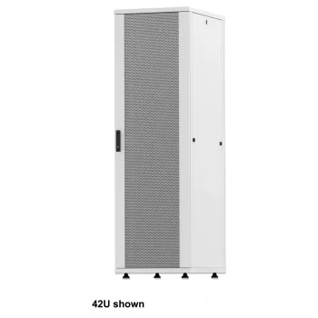 Intellinet 19 inch tīkla skapis - brīvi stāvošs (Basic), 42U, 600x1000mm, pelēks, plakanpakotne, max 600kg, viena punkta durvju slēdzene, viena slēdzene uz sānu paneli, lietderīgais dziļums 123-773mm, IP20, tērauds