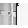 Intellinet Industrial IP55 19 inch tīkla skapis ar iebūvētiem ventilatoriem, 42U 800 mm dziļums, jumtā montēta četru ventilatoru ventilācijas iekārta, putekļu un ūdens strūklas aizsardzība, brīvi stāvošs, samontēts, gaiši pelēks RAL7035
