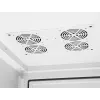 Intellinet Industrial IP55 19 inch tīkla skapis ar iebūvētiem ventilatoriem, 42U 800 mm dziļums, jumtā montēta četru ventilatoru ventilācijas iekārta, putekļu un ūdens strūklas aizsardzība, brīvi stāvošs, samontēts, gaiši pelēks RAL7035