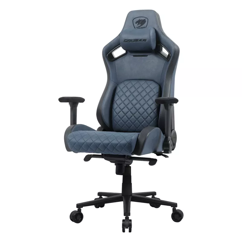 Universāla spēļu krēsla Cougar CGR-DSF-BUB ar polsterētu sēdekli, max slodze 150 kg, W760×D690×H1295 mm, tumši zils