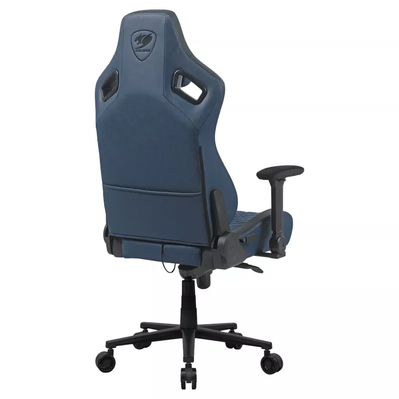 Universāla spēļu krēsla Cougar CGR-DSF-BUB ar polsterētu sēdekli, max slodze 150 kg, W760×D690×H1295 mm, tumši zils