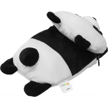 Maciņš LAUT MAGMOJI — Panda dizains, saderīgs ar MagSafe, ABS/plīša/audums/metāls/neilons, melns & balts