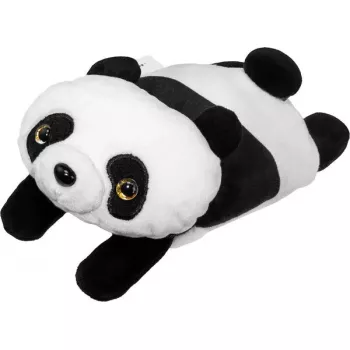 Maciņš LAUT MAGMOJI — Panda dizains, saderīgs ar MagSafe, ABS/plīša/audums/metāls/neilons, melns & balts