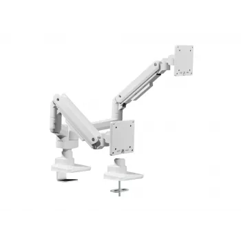Equip 650183 Smagās slodzes Divu Monitoru Galda Stiprinājums 17-35 collām, Balts