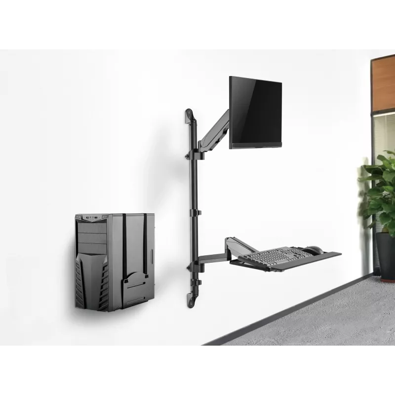 Equip 17–32 collu sienas stiprinājums vienam monitoram