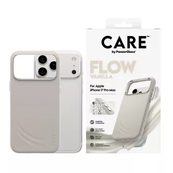 PanzerGlass CARE by® Feature FLOW Case Vanilla w. MagSafe iPhone 17 Pro Max