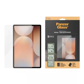 Stikla ekrāna aizsargs PanzerGlass Samsung Galaxy Tab S9 / S9 FE / S10 FE — rūdīts stikls, PET, silikons, caurspīdīgs, Ultra-Wide Fit