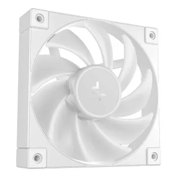 12 cm DeepCool FD12 ARGB datora korpusa ventilators, balts, 400–2050 RPM, hidrauliskais gultnis