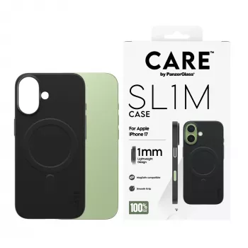 Aizsargmaciņš PanzerGlass SL1M ar MagSafe iPhone 17, Melns