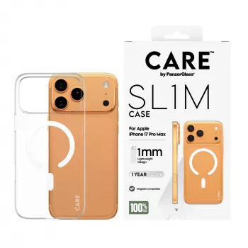 Aizsargmaciņš PanzerGlass CARE™ SL1M Caurspīdīgs ar MagSafe iPhone 17 Pro Max