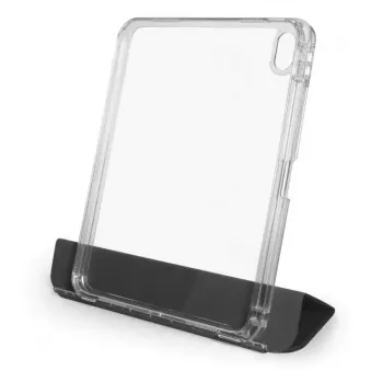 Flip vāciņš Port Designs Noumea II Slimclear Eco iPad Air 11 collu (27,9 cm) — PET, 3 statīva režīmi, Melns/Caurspīdīgs