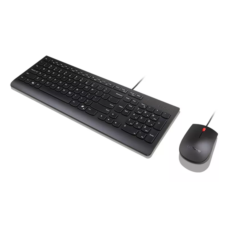 Lenovo 4X31R64400 tastatūras un peles komplekts, USB, US English, melns