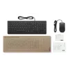 Lenovo 4X31R64400 tastatūras un peles komplekts, USB, US English, melns