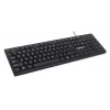 Manhattan vadu USB tastatūra, melna, pilna izmēra taustiņi, 1.5m kabelis, USB-A savienojums, Plug and Play, trīs gadu garantija