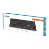 Manhattan vadu USB tastatūra, melna, pilna izmēra taustiņi, 1.5m kabelis, USB-A savienojums, Plug and Play, trīs gadu garantija