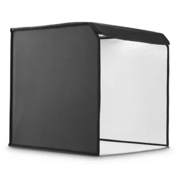 Mini foto studija HAMA salokāma kaste ar LED gredzenveida gaismu 50×50 cm, modelis 00004664