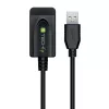 Techly IUSB-REP220TY3 USB pagarinātājkabelis USB 2.0 20 m USB A Melns