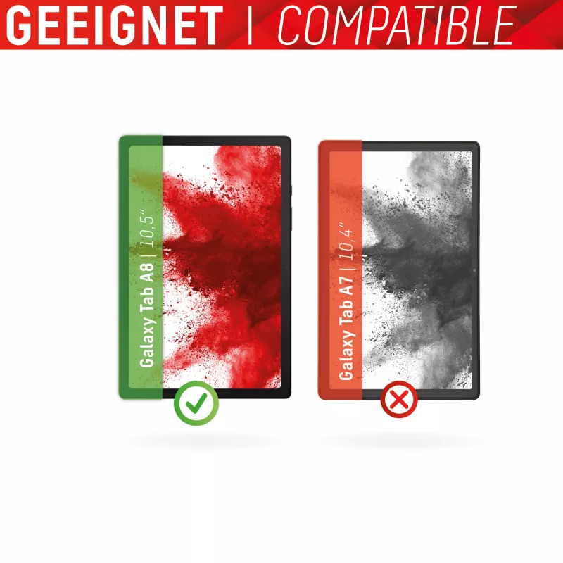 Displex Tablet Glass (9H) Samsung Galaxy Tab A8, Eco Montāžas Rāmis, nesalaužams, īpaši plāns, neredzams