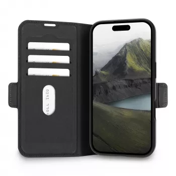 dbramante1928 Flip maciņš iPhone 17 (6,7 collu) Oslo Pro MS — 17 cm ekrāns, melns, 3 kabatiņas kartēm