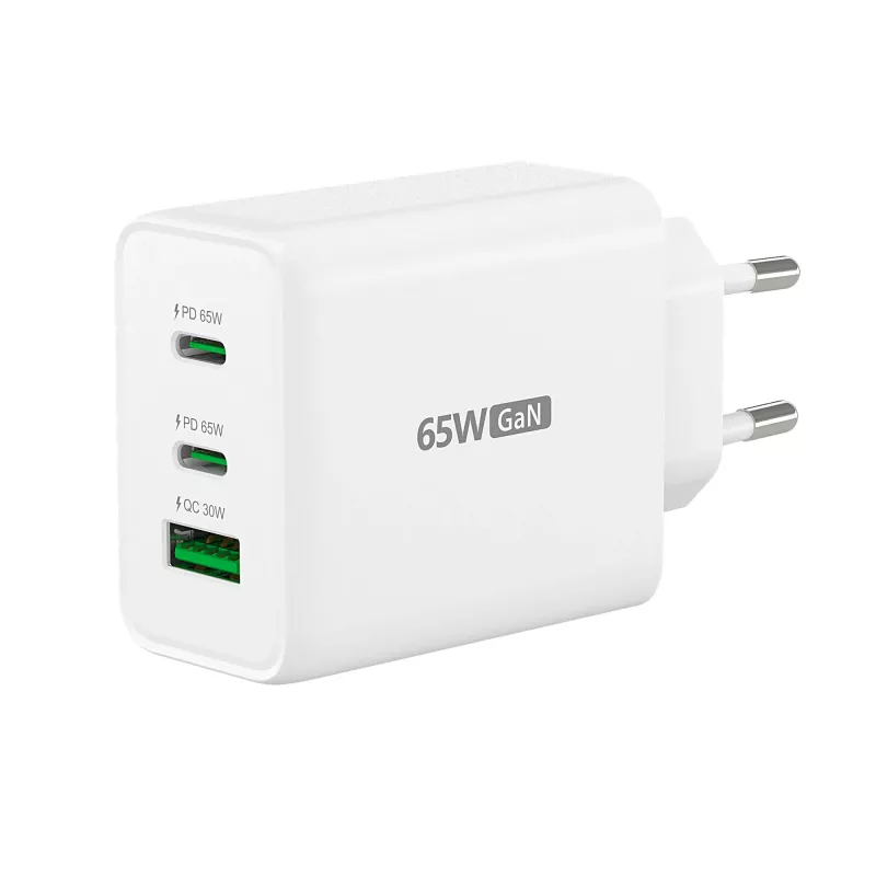 j5create JUP3365E-EN 65W GaN USB-C® 3-Port lādētājs, iekštelpu, AC, balts