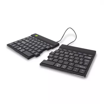 R-Go Tools ergonomiskā tastatūra R-Go Split Break ar pārtraukuma programmatūru, ergonomiska sadalīta tastatūra, AZERTY (FR), Bluetooth, melna