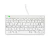 R-Go Tools ergonomiskā tastatūra R-Go Compact Break, kompakta tastatūra ar pārtraukumu programmatūru, AZERTY (BE), vadu, balta