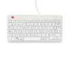 R-Go Tools ergonomiskā tastatūra R-Go Compact Break, kompakta tastatūra ar pārtraukumu programmatūru, AZERTY (BE), vadu, balta