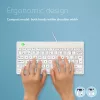 R-Go Tools ergonomiskā tastatūra R-Go Compact Break, kompakta tastatūra ar pārtraukumu programmatūru, AZERTY (BE), vadu, balta