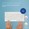 R-Go Tools ergonomiskā tastatūra R-Go Compact Break, kompakta tastatūra ar pārtraukumu programmatūru, AZERTY (BE), vadu, balta