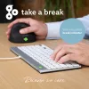 R-Go Tools ergonomiskā tastatūra R-Go Compact Break, kompakta tastatūra ar pārtraukumu programmatūru, AZERTY (BE), vadu, balta