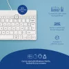 R-Go Tools ergonomiskā tastatūra R-Go Compact Break, kompakta tastatūra ar pārtraukumu programmatūru, AZERTY (BE), vadu, balta