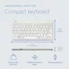 R-Go Tools ergonomiskā tastatūra R-Go Compact Break, kompakta tastatūra ar pārtraukumu programmatūru, AZERTY (BE), vadu, balta