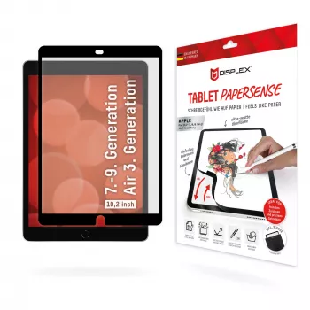 Displex TABLET PAPERSENSE matēta ekrāna aizsargplēve ar papīra tekstūru iPad 7/8/9 Gen. un iPad Air 3, 10.5 collas (26.7 cm), 3H, noņemama