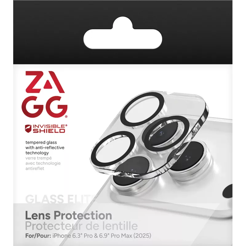 InvisibleShield Glass Elite objektīva aizsardzība Apple iPhone 17 Pro/Pro Max