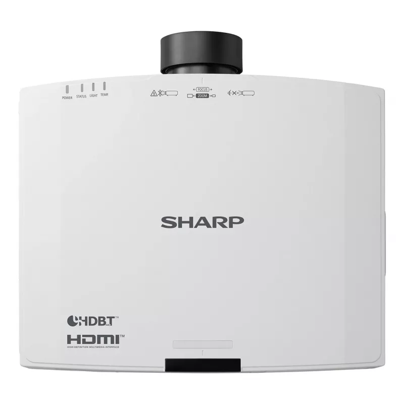 Sharp NEC V801U (XP-V801U-W) 3LCD lāzera projektors, 8000 ANSI lūmenu spilgtums, WUXGA (1920x1200), 3D, motorizēts fokuss, bez objektīva, balts