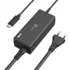 USB-C PD barošanas adapteris j5create JUP1265 — 65 W, iekštelpām, melns, plastmasa, 118×32×50 mm (EU)