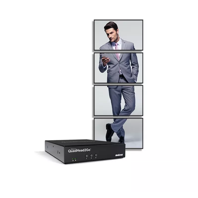 Matrox QuadHead2Go Q185 daudzmonitoru kontrolleris / Q2G-DP4K2