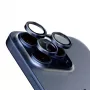 PanzerGlass Hoops Kameras Lēcu Aizsargs iPhone 15 Pro / 15 Pro Max Zils Titāns
