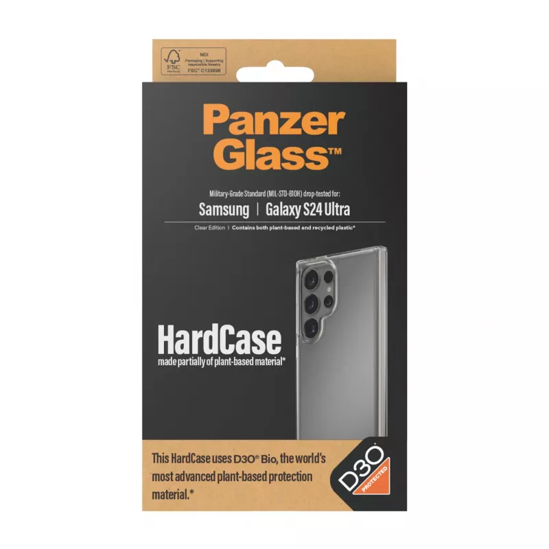 PanzerGlass HardCase Caurspīdīgs Vāciņš Samsung Galaxy S24 Ultra Triecienu Absorbējošs
