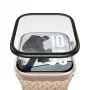 PanzerGlass Ekrāna aizsargs ar melnu metāla rāmi Apple Watch, PG56329