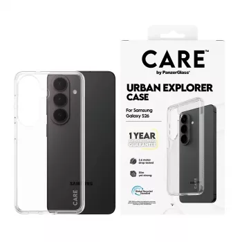 Aizsargmaciņa PanzerGlass CARE™ Urban Explorer Caurspīdīga Samsung Galaxy S26