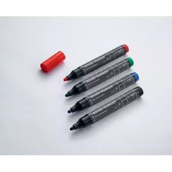 Marķieris Sigel BA010 4 gab. (melns, zils, zaļš, sarkans)