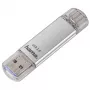 Hama C-Laeta USB zibatmiņa 32 GB USB Type-A / USB Type-C 3.2 Gen 1 (3.1 Gen 1) Sudraba