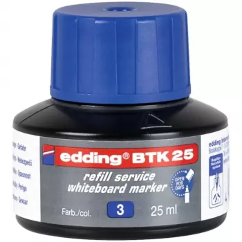Markera uzpilde Edding BTK-25 zila 25 ml, tintes papildinājums marķieriem