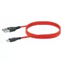 USB A uz USB C kabelis SCHWAIGER LPRO510 501 — USB 3.2 Gen 1 (3.1 Gen 1), 1,2 m, sarkans
