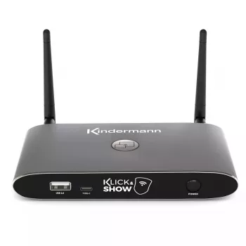 Bezvadu prezentāciju sistēma Kindermann KLICK & SHOW K-40 Desktop Graphite