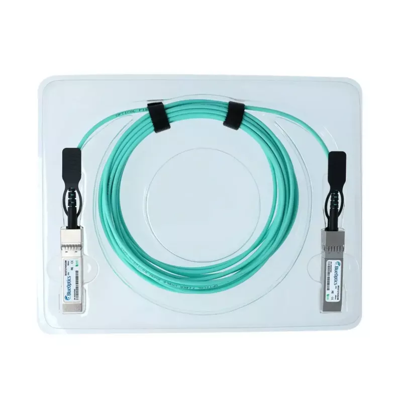 BlueOptics InfiniBand / optiskā šķiedras kabelis SFP28–SFP28, 25 m, zils