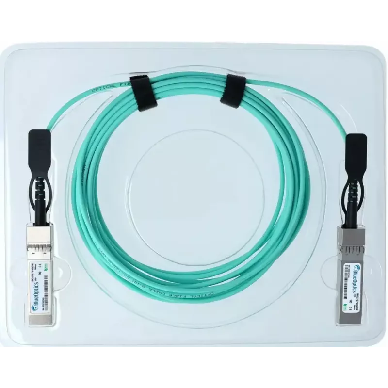 BlueOptics SFP28-AOC-25M-RW-BO aktīvais optiskais kabelis, 25 m, piparmētru krāsa, vīrišķais-vīrišķais